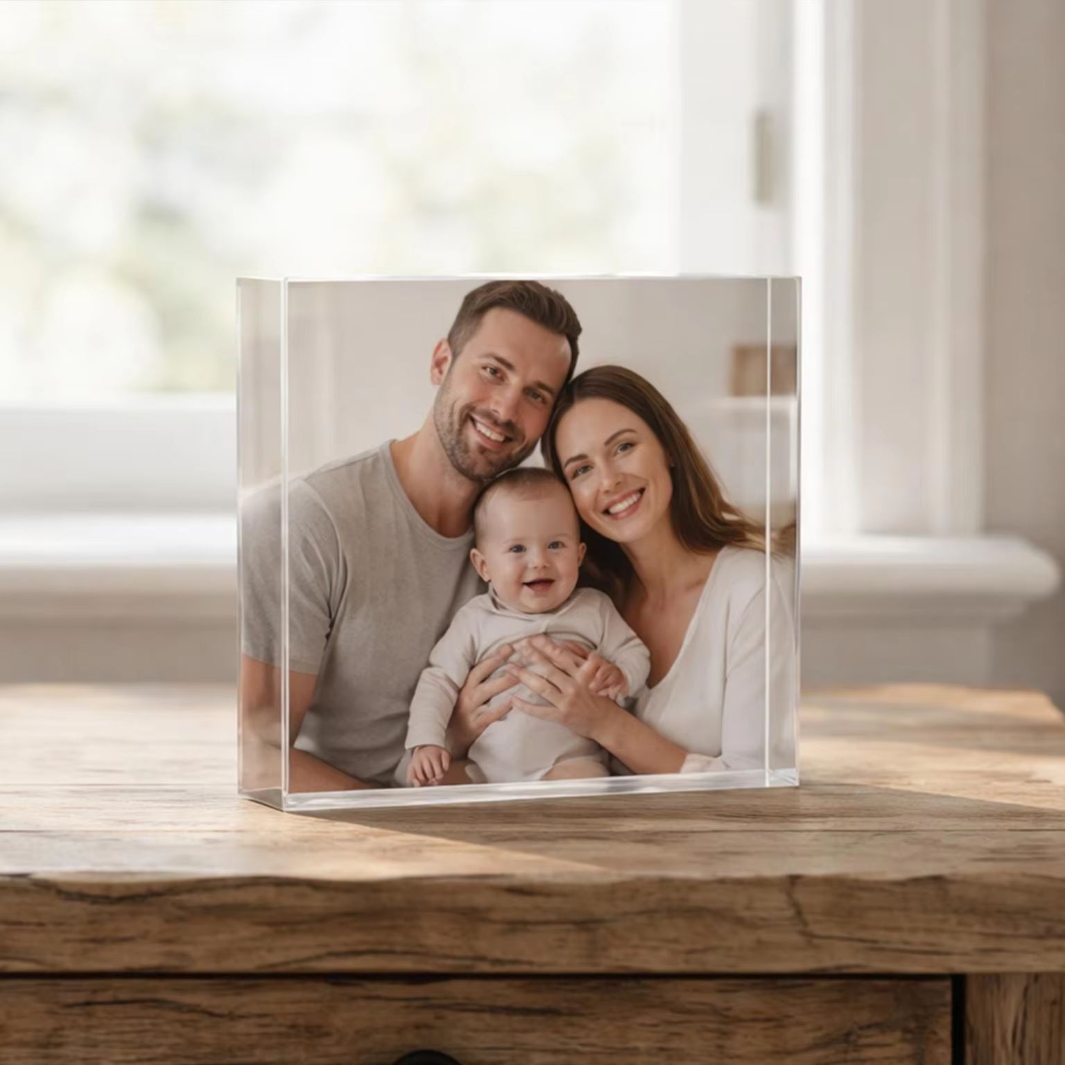 Photo Acrylic Block - Personalisierter Freundschafts-Fotoblock, Individueller Acryl-Bilderrahmen für Schwestern,