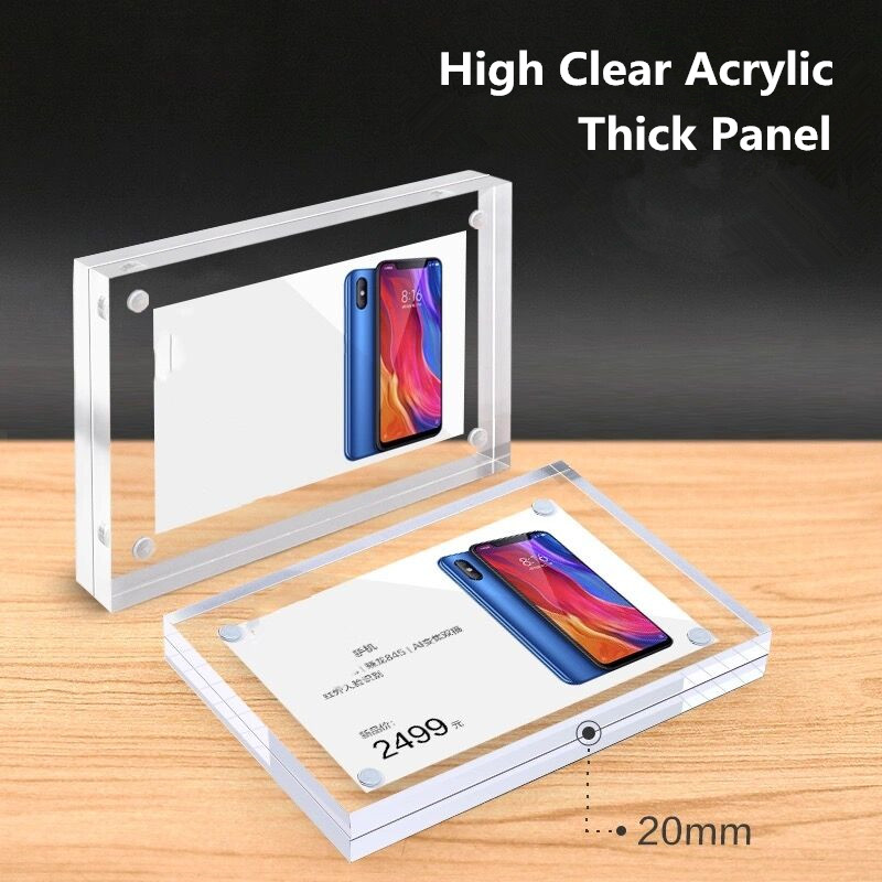 90 x 55 mm magnetischer Acryl- – Photo Acrylic Block Bewertung und Preis