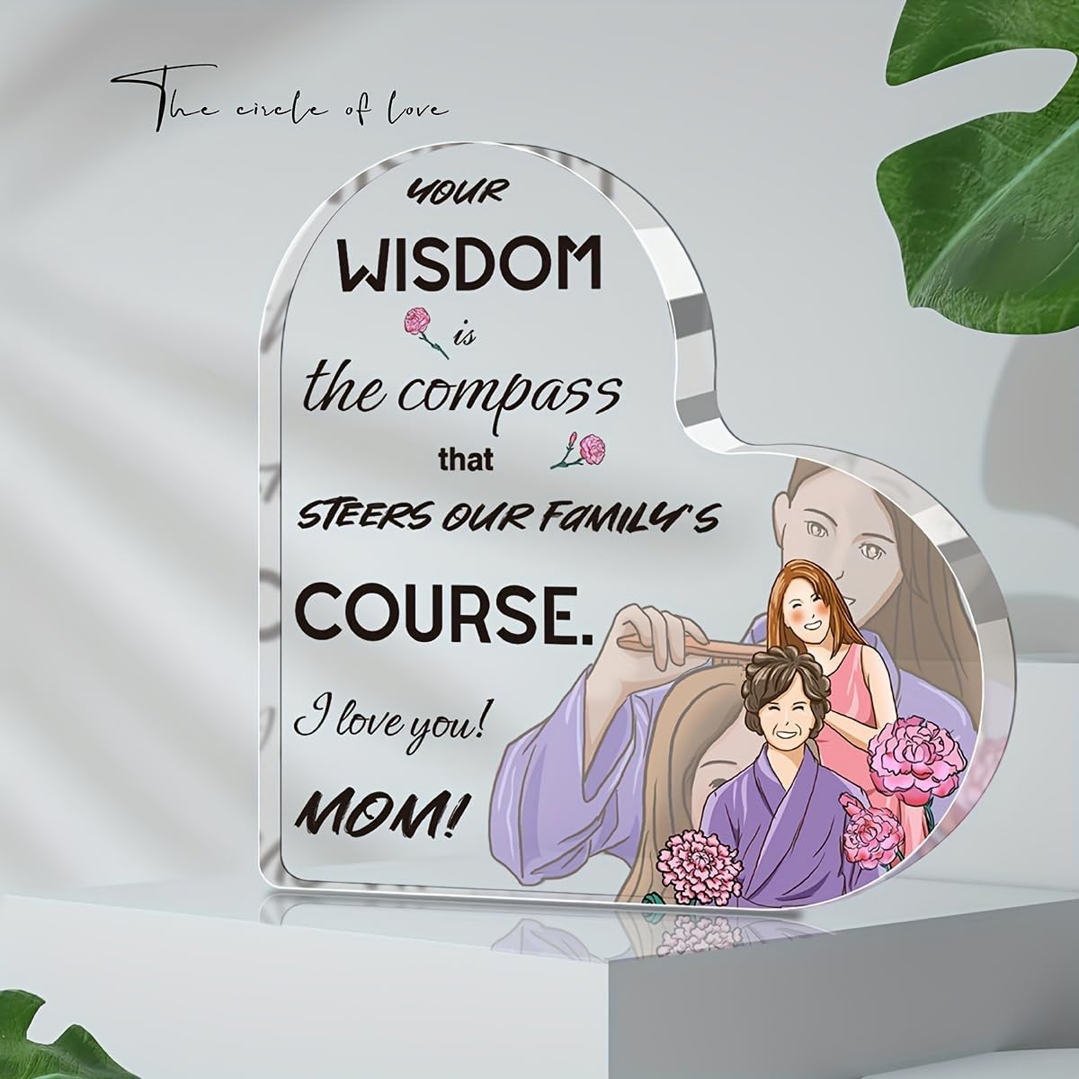 Familien-Herzform-Acrylplakett – Photo Acrylic Block Bewertung und Preis