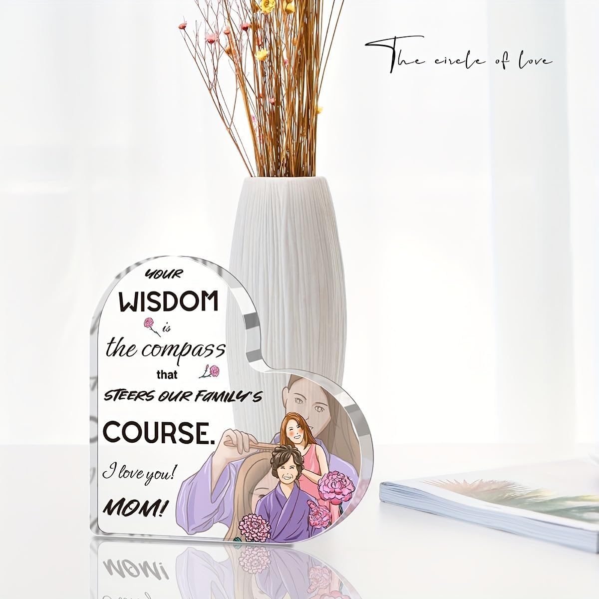 Familien-Herzform-Acrylplakett – Photo Acrylic Block Bewertung und Preis