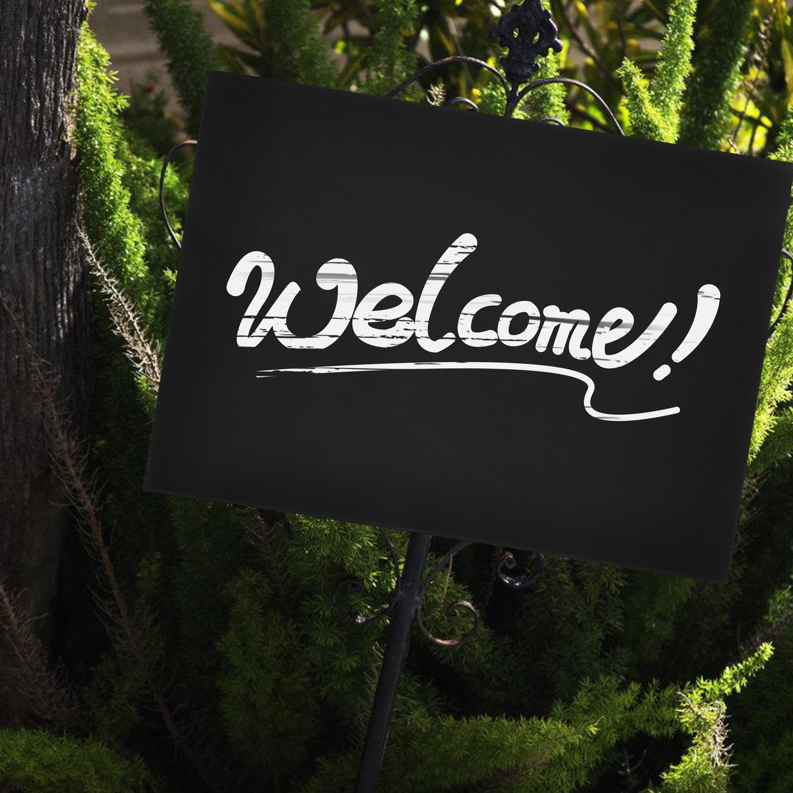 2 Stück Elegante Schwarze Blan – Yard Sign Blank Bewertung und Preis